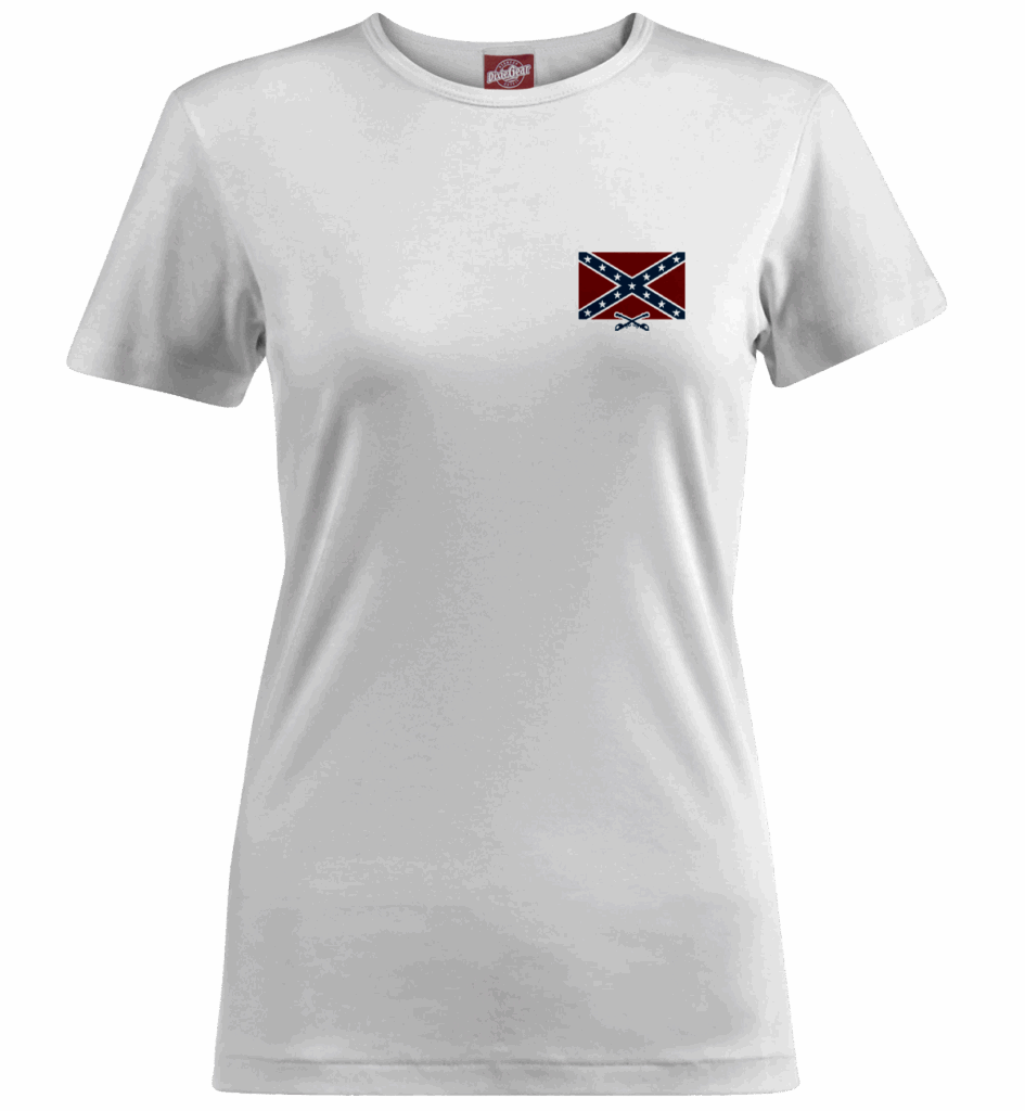 Rebel Flag small white dámské triko - S